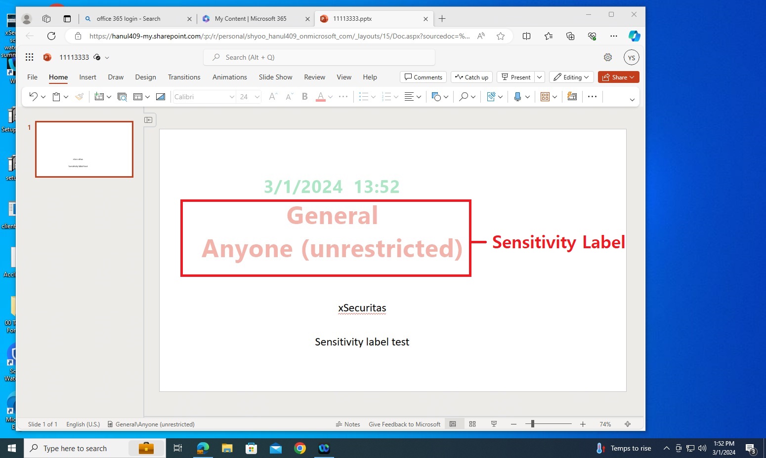 Watermark displayed in SharePoint